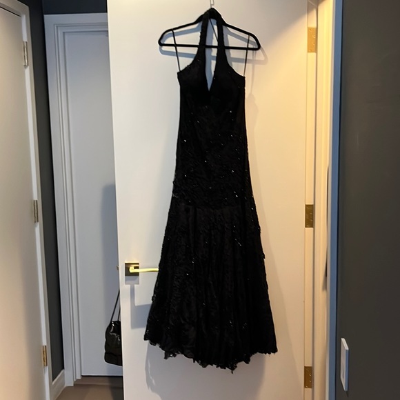 trumpet mermaid prom dresses Trumpet-Mermaid Floor Length Sequined Prom Dress COCOMELODY CS0487, Black